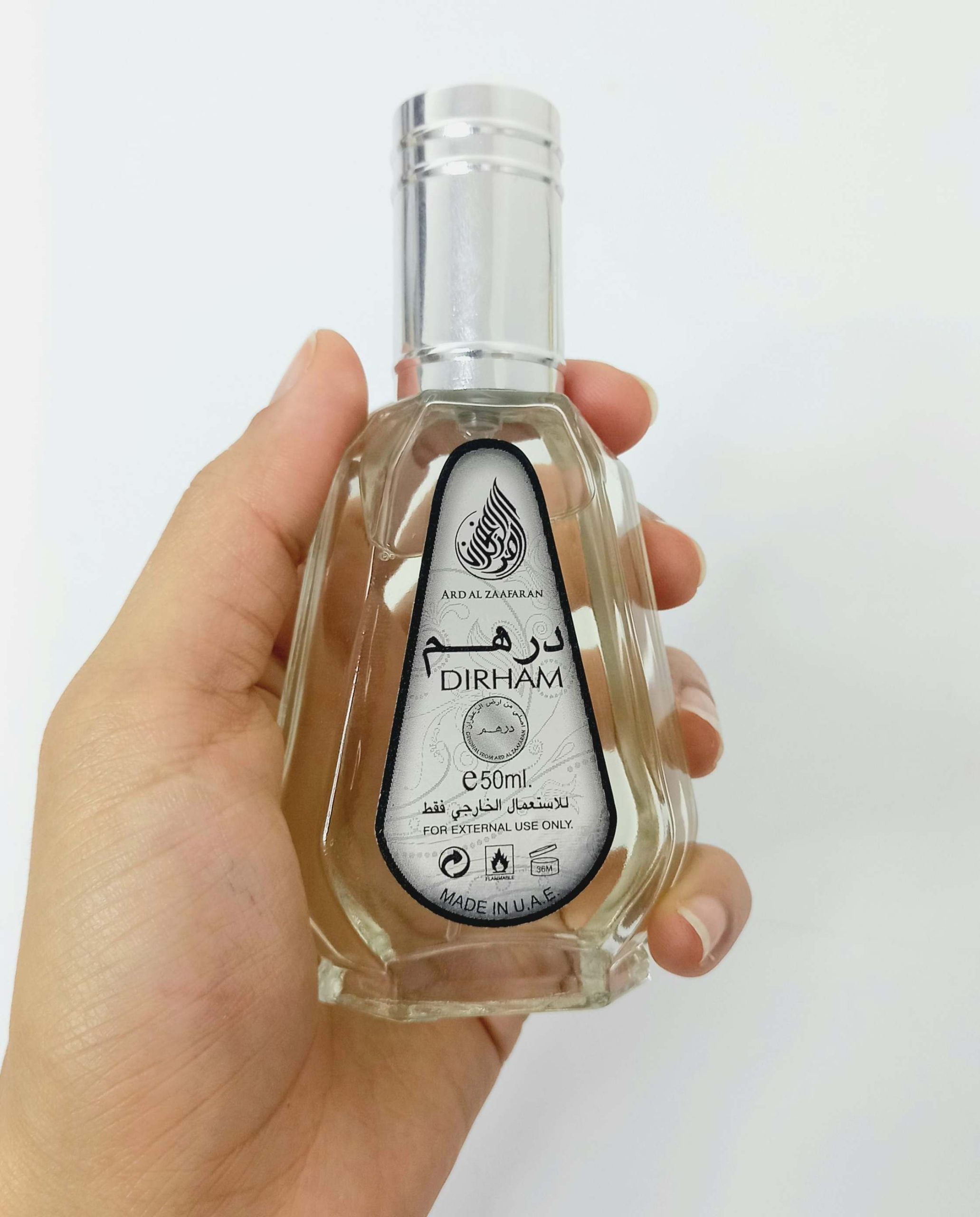 ادکلن مردانه درهم مشکی ۵۰ میل – عطری با رایحه پولداری و اعتمادبهنفس بالا - تصویر 2