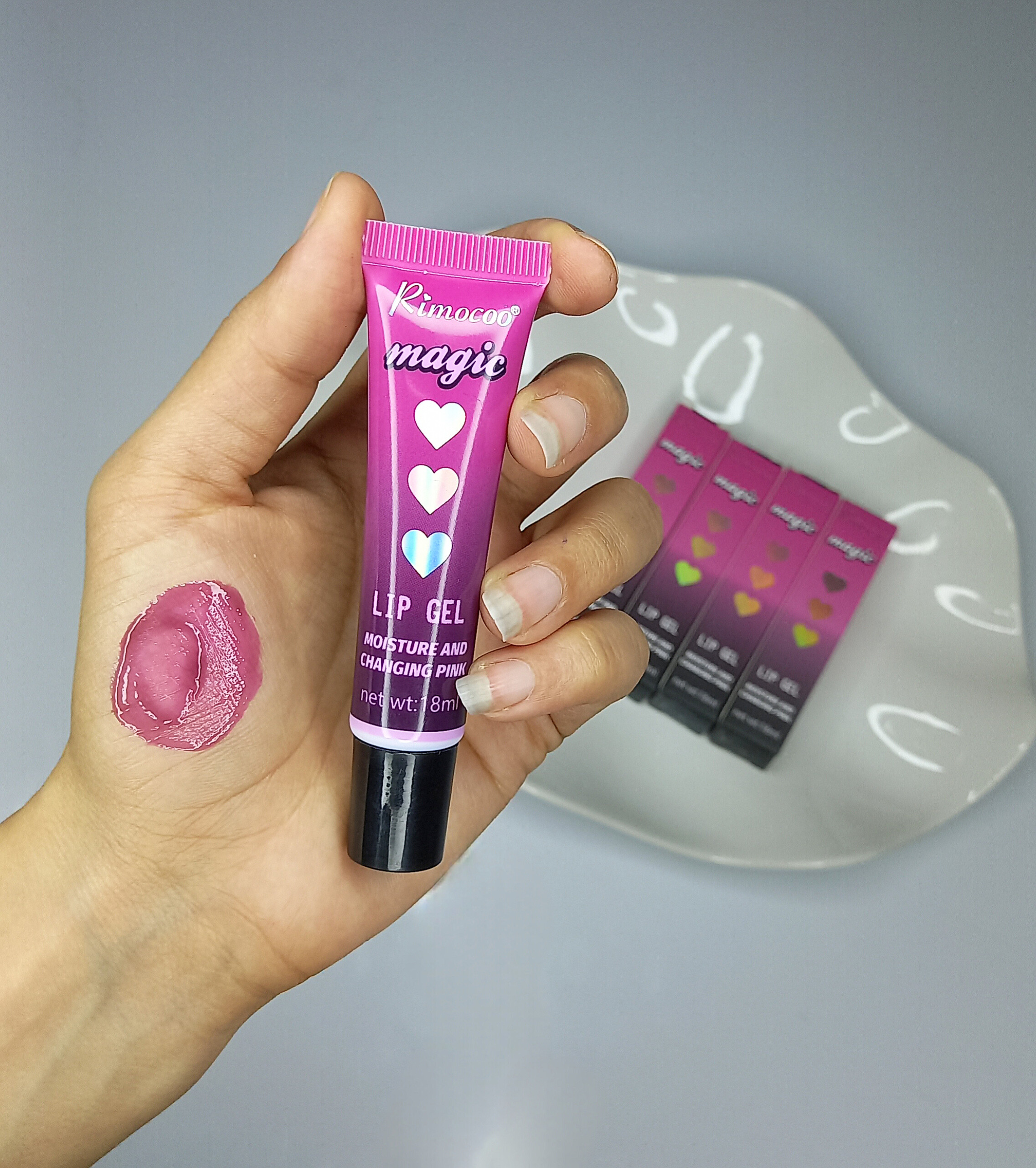test lip gel majic