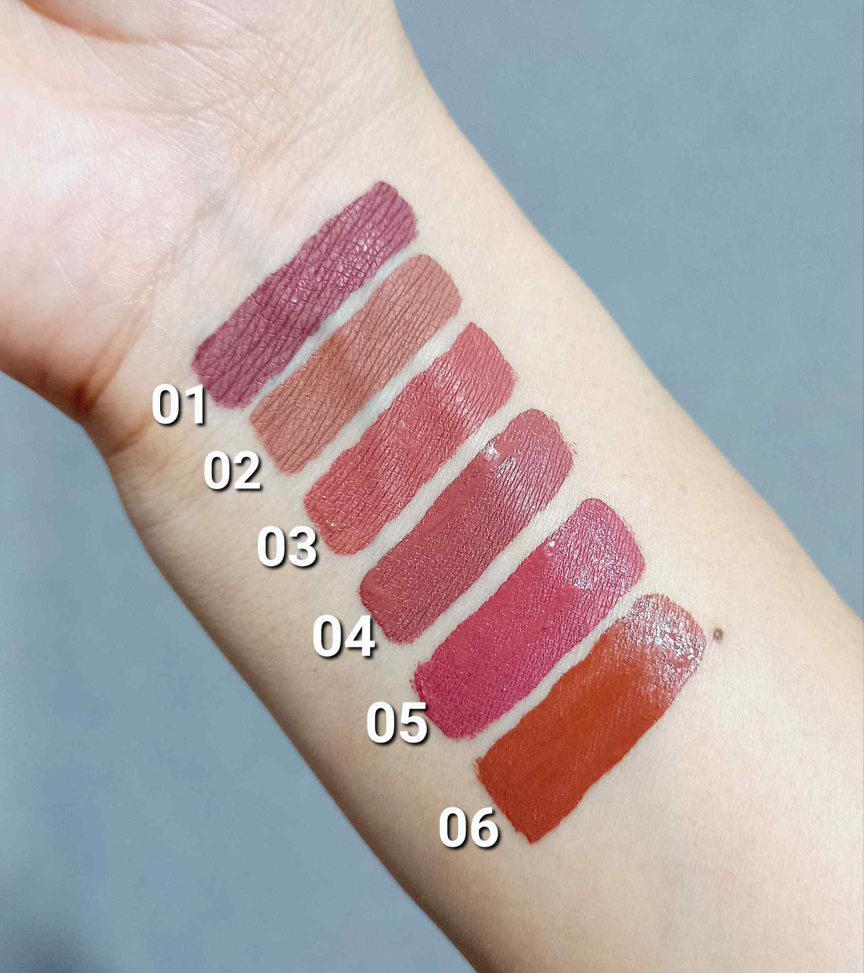 Gabrini Original Matte Liquid Lipstick Hyaluronic Acid 6 Nude Shades